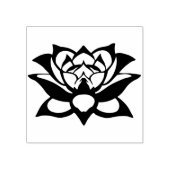 フラワーシルエットアートスタンプ ラバースタンプ (インプリント)