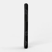 フラワーシルエットパターン Case-Mate iPhoneケース (裏面/右)