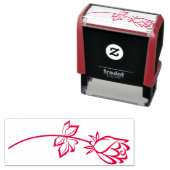 フラワーシルエット セルフインキングスタンプ (インサイチュ)