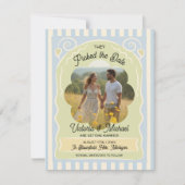 フラワーシードパケット手描き日付写真を保存 セーブザデート (正面)