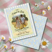 フラワーシードパケット手描き日付写真を保存 セーブザデート