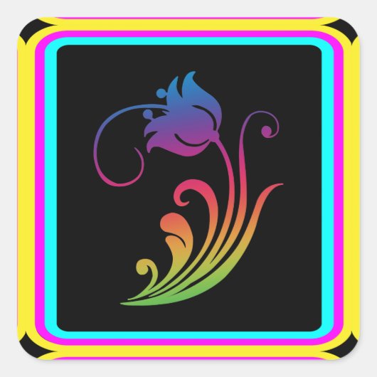 フラワーシール スクエアシール (正面)