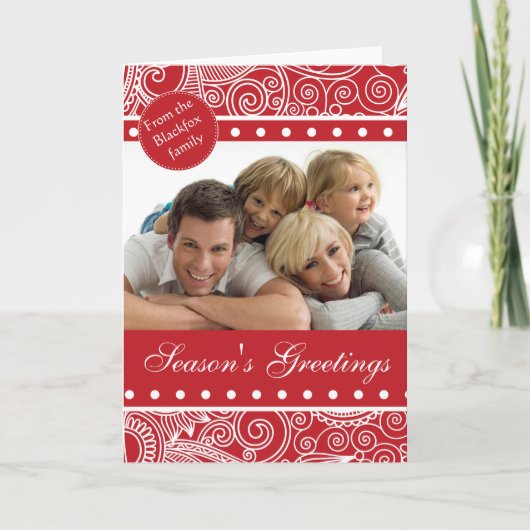 フラワージャングルクリスマスカード シーズンカード (正面)