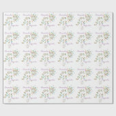 フラワージュエリーRhinestone broochかわいいフローラ ラッピングペーパー (フラット)