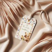 フラワースイートテディベア サンクス ギフトタグ