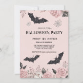 フラワースカルハロウィン 招待状 (正面)