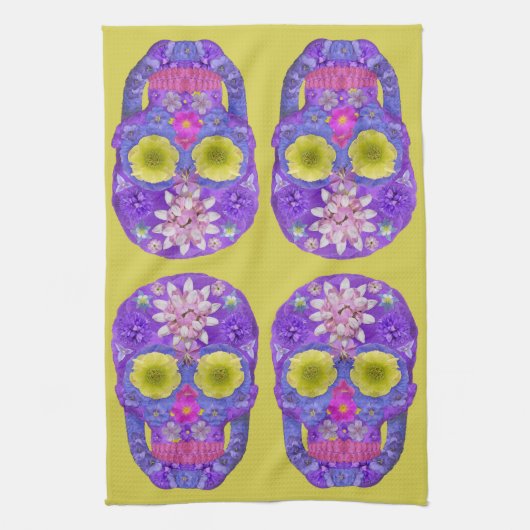 フラワースカル5 キッチンタオル (縦)