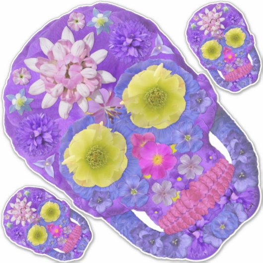 フラワースカル5 シール (正面)