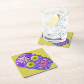 フラワースカル5 スクエアペーパーコースター (インサイチュ)