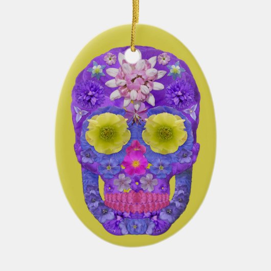 フラワースカル5 セラミックオーナメント (正面)