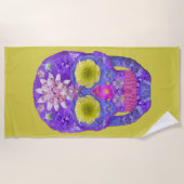 フラワースカル5 ビーチタオル (正面)