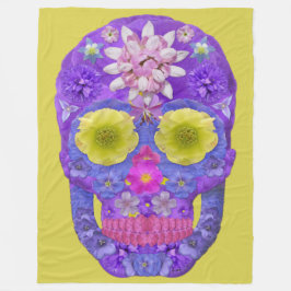 フラワースカル5 フリースブランケット