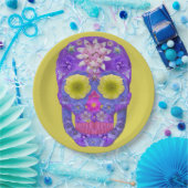 フラワースカル5 ペーパープレート (パーティー)