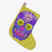 フラワースカル5 ラージクリスマスストッキング (正面 (吊り時))