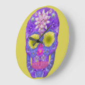 フラワースカル5 ラージ壁時計 (傾斜)