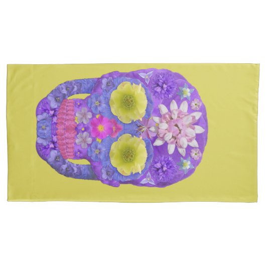 フラワースカル5 枕カバー (正面左)