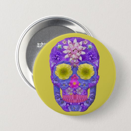 フラワースカル5 缶バッジ (正面&裏面)