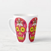 フラワースカル6 カフェラテマグ (左アングル)