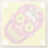 フラワースカル6 ガラスコースター (裏面)