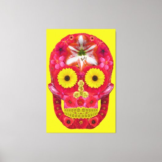 フラワースカル6 キャンバスプリント (正面)