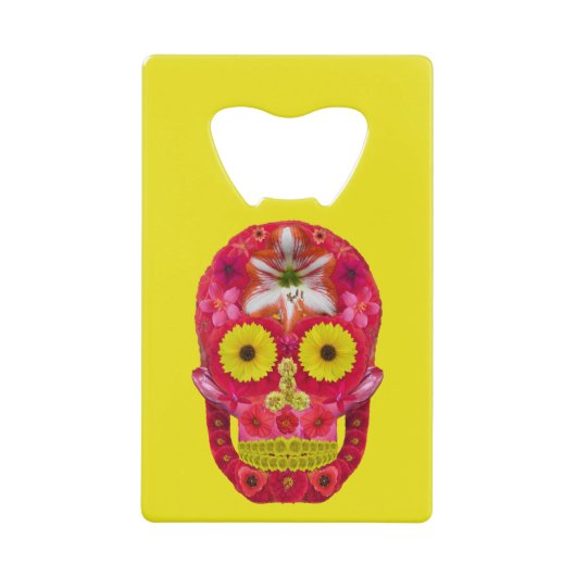 フラワースカル6 クレジットカード栓抜き (正面)