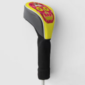 フラワースカル6 ゴルフヘッドカバー (アングル)