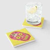 フラワースカル6 ストーンコースター (横)