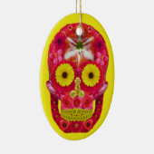 フラワースカル6 セラミックオーナメント (右)