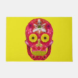 フラワースカル6 ドアマット