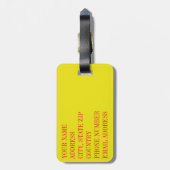 フラワースカル6 ラゲッジタグ (裏面縦)