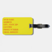 フラワースカル6 ラゲッジタグ (裏面横)