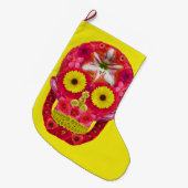 フラワースカル6 ラージクリスマスストッキング (正面 (吊り時))