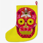 フラワースカル6 ラージクリスマスストッキング (裏面)