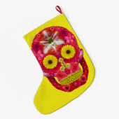 フラワースカル6 ラージクリスマスストッキング (裏面 (吊り時))