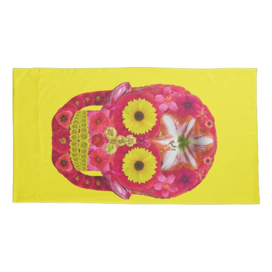 フラワースカル6 枕カバー (裏面-左)