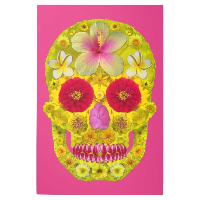 フラワースカル8 メタルプリント (正面)