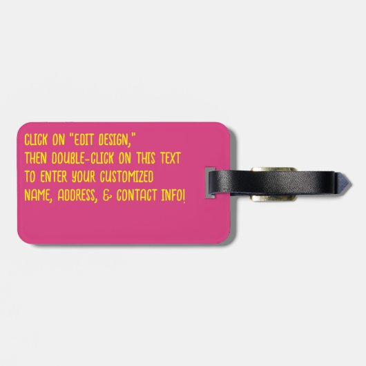 フラワースカル8 ラゲッジタグ (裏面横)