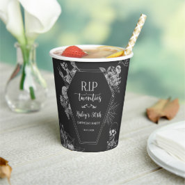 フラワースカル RIP Twenties 30歳の誕生日パーティー 紙コップ