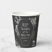 フラワースカル RIP Twenties 30歳の誕生日パーティー 紙コップ (正面)