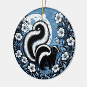 フラワースカンクアートワークスカンクフローラ セラミックオーナメント (左)