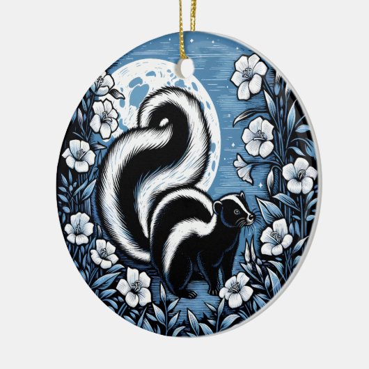 フラワースカンクアートワークスカンクフローラ セラミックオーナメント (左)
