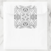 フラワースクエアドードル スクエアシール (バッグ)