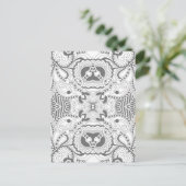 フラワースクエアドードル ポストカード (スタンド正面)