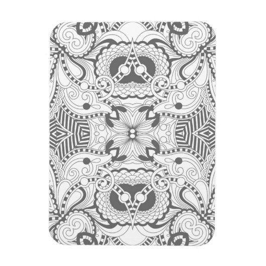 フラワースクエアドードル マグネット (縦)