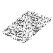 フラワースクエアドードル マグネット (左側)