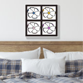 フラワースケッチ キャンバスプリント (インサイチュ (寝室))