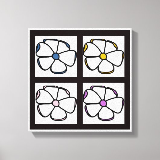 フラワースケッチ キャンバスプリント (正面)