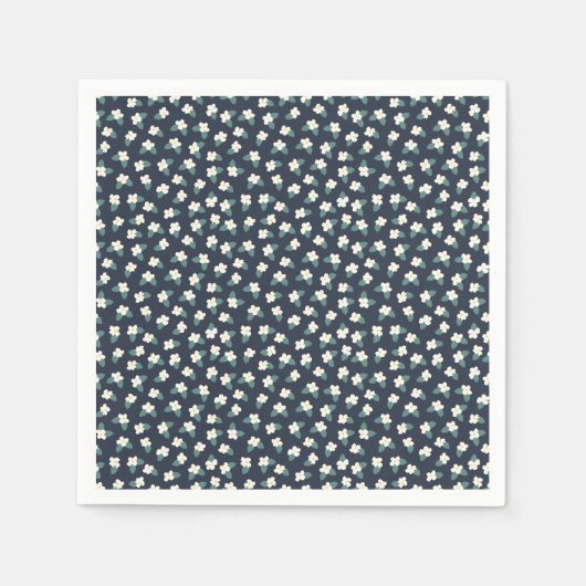 フラワースケッチ スタンダードカクテルナプキン (正面)