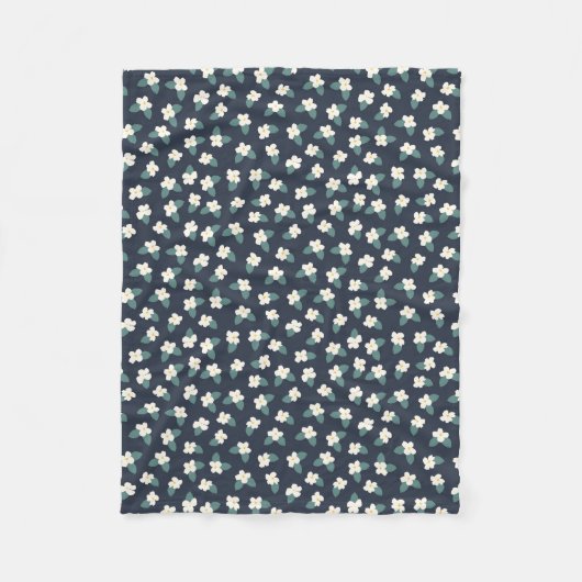 フラワースケッチ フリースブランケット (正面)