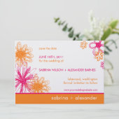 フラワースケッチ・結婚式の日程予告 セーブザデート (スタンド正面)